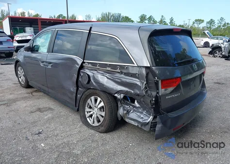 2015 Honda Odyssey Ex-L из США, поврежденный, VIN 5FNRL5H64FB042542